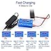 Lipo Battery Charger for LiPo/Li-ion/Life/LiHV Battery (1-6S), NiMH/NiCd (1-15S), Rc Hobby Battery Balance Charger LED W/AC Power Adapte (B6-Blue) …