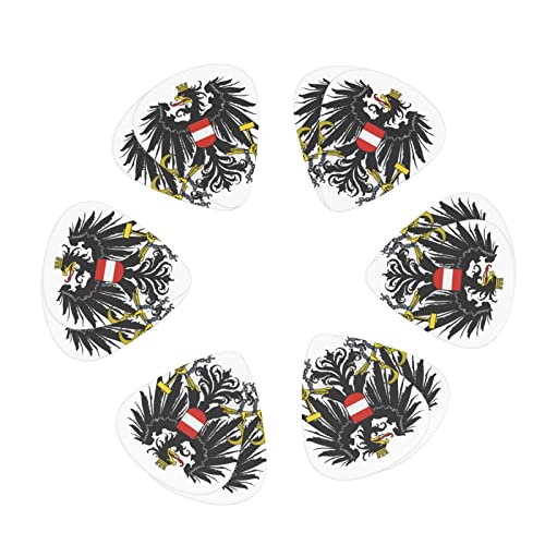 Lot de 12 médiators pour guitare électrique acoustique avec emblème national de l’Autriche - Les Beatles, Paul McCartney, John Lennon, RIngo Starr, George Harrison Lot de 12 médiators pour guitare électrique acoustique avec emblème national de l'Autriche – Image 3