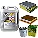Produktbild QR-PARTS 69369901 Filter Set Inspektionspaket 5 Liter Liqui Moly Motoröl Special Tec F 5W-30 MANN-FILTER Innenraumfilter Luftfilter Ölfilter