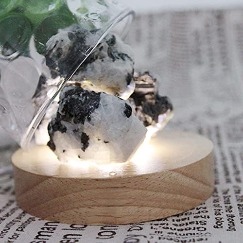 Miniatura 5 de Acxico Piedra cruda de piedra lunar arco iris 7.05 oz, piedra lunar rugosa del arco iris