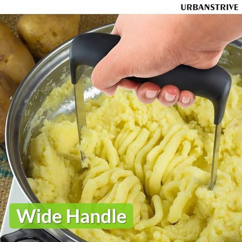 Urbanstrive YNQSK-HEI Smooth Mash Potato Masher Stainless Steel thumb #3