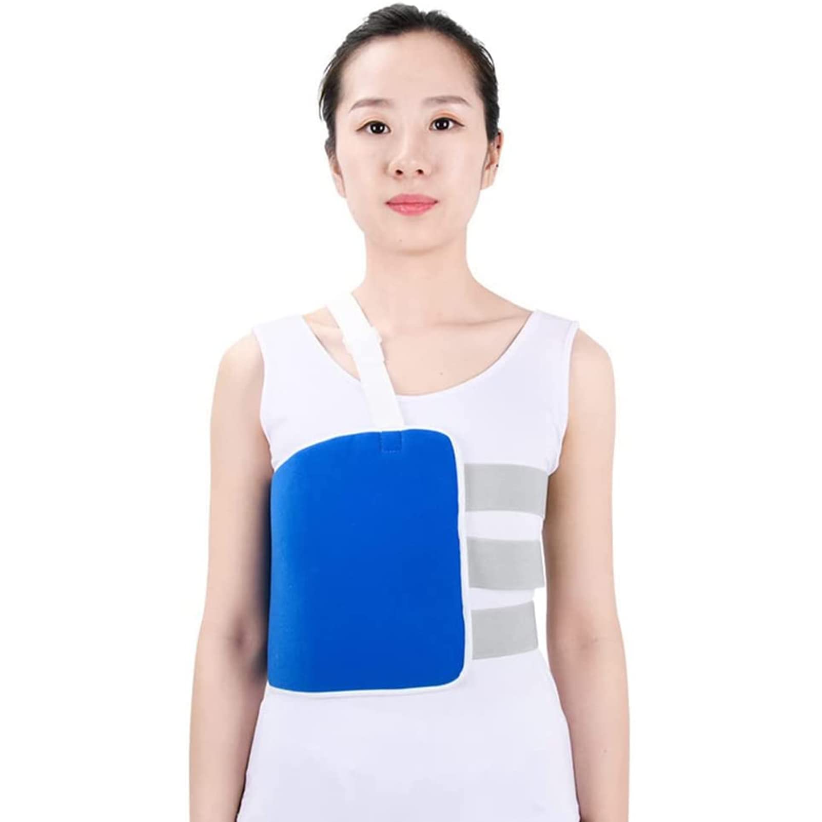 Broken Rib Brace, Breathable Rib and Chest Support Brace, Rib Cage Protector Wrap, Rib Belt for Men And Women, for Bruised Ribs Support Sternum Injuries, Broken Sternum