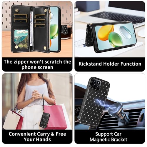 Coque Honor 200 Smart noire Asuwish ZSZXCXDK rigide - 4