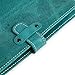 PEGAI Personalized Leather Journal Notebook- Handmade Leather Traveler's Notebook Planner |Refillable Leather Notebook Cover | Professional Notebooks for Work | DuPage Turquoise,Full | Lined