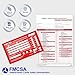 Annual Vehicle Inspection Report Form - 10 Pack Dot Inspection Forms and Stickers - 3ply Carbonless (8.5