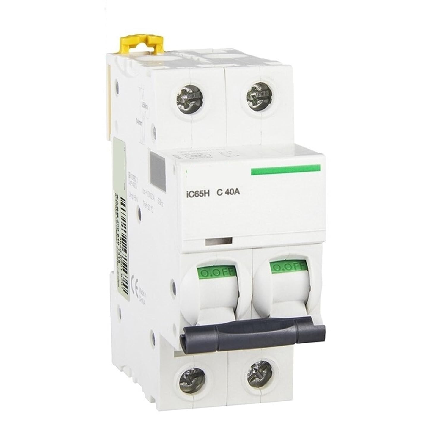 Mini disjoncteur électrique IC65H 2p 25A interrupteur de protection modulaire courbe C 10kA