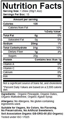 Miniatura 4 de TORQ Energy Chew - Piña orgánica - Caja de 15