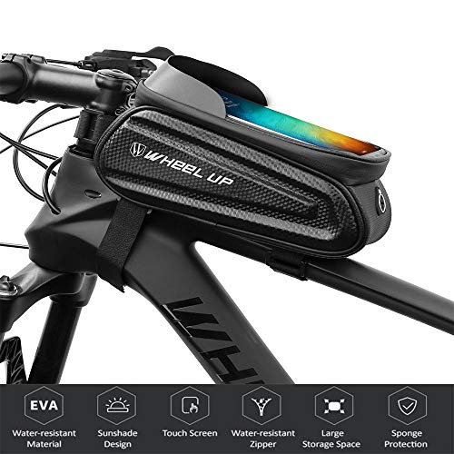 Nishore Bolsa para quadro de bicicleta Bolsa para tubo frontal Bolsa para guidão Bolsa para biciclet