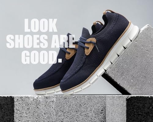 Image of Men's Walking Boat Shoes Slip On Casual Loafers Non Slip Comfortable Lightweight Work Driving Shoes