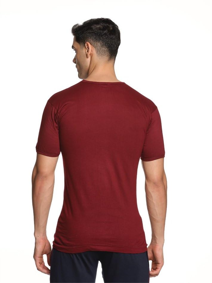 Image of Men's Vest - 100% Cotton, Comfortable, Color Baniyan for Men(Pack of 4)(Color May Vary)
