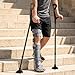 NBIHRIG Forearm Crutches for Adults - Heavy Duty Extra Large Non-Slip Rubber Tips, Height Adjustable Lightweight Aluminum Arm Crutches with Ergonomic Elbow Support, Reliable Walking Aid for Leg Injury
