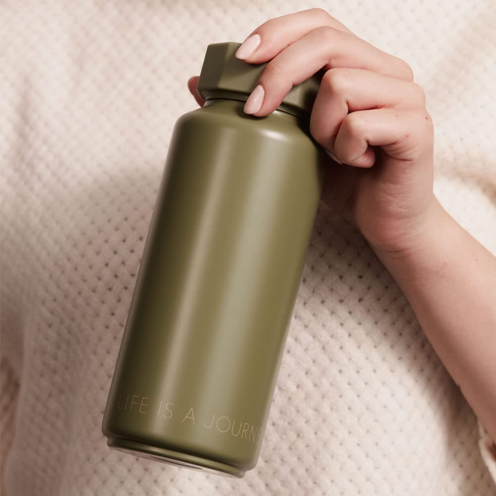 Design Letters Thermosflasche 500 Ml | Weihnachtsgeschenke Kleinigkeiten, Weihnachtsgeschenke für Frauen & Weihnachtsgeschenke für Männer | Thermoskanne | Isolierflasche Edelstahl 12h heiß 24h kalt