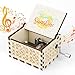 LINGSFIRE Caja de música de madera, You are My Sunshine grabada con manivela de mano, regalos creativos para querida esposa, novia, cumpleaños, Navidad, día de San Valentín, decoración del hogar