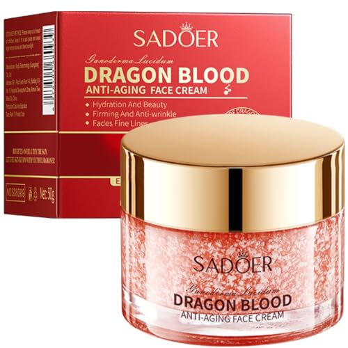 Retinol Placenta Dragon Blood Cream, With Collagen and Hyaluronic Acid, Reduces the Appearance of Dry Skin and Dark Spots While 