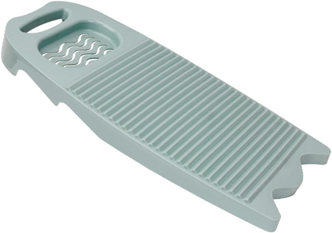 Non-Slip Laundry Washing Board, Household Washboard, Hand Wash Board, Manual Wash Clothes Laundry Pad Scrubbing Board for Household(15.7x8.07x1.06inches) (E-Light Blue)