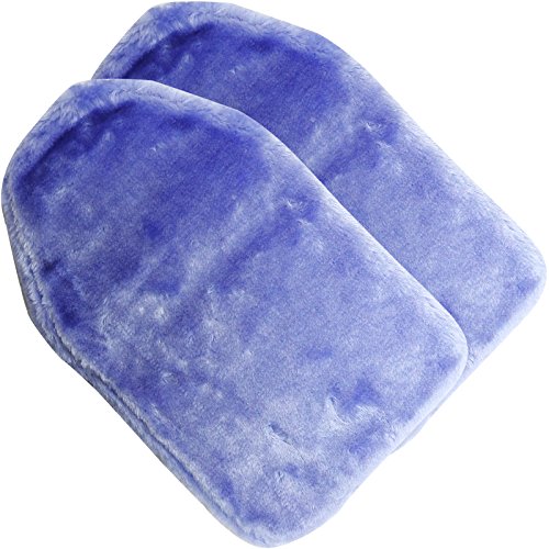 Sure Thermal Fur Soft Hot Water Bottle Protective Skin Cover - Twin Pack Purple