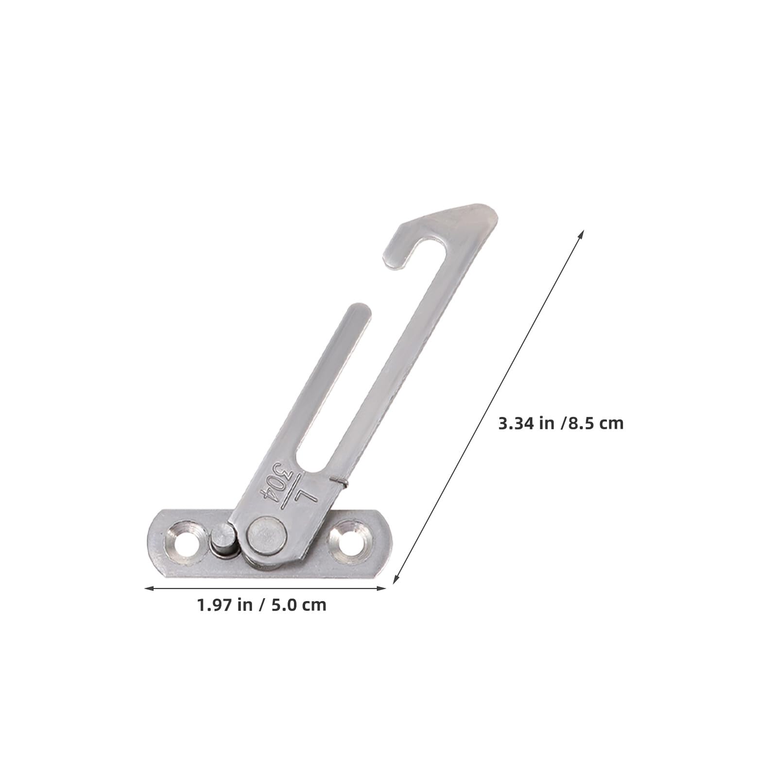 Hemobllo Limitadores de Apertura para Ventanas Abatibles Acero Inoxidable 8 Piezas 4 Izquierda 4 Derecha Cerraduras de Seguridad Infantil y Tope de Ventilación Silencioso para Control de