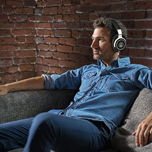 Coiled Audio Cable Replacement For Audio-Technica Ath-M50X, Ath-M40X, Ath-M70X Gaming Headphones, 2.5Mm To 3.5Mm Extension Aux Cord Wire 5Ft To 16Ft #TOP4