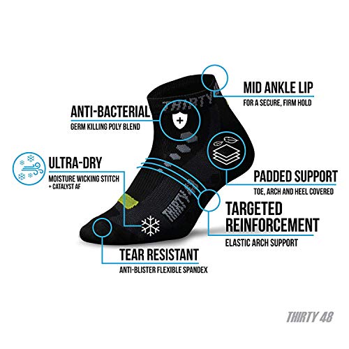 Thirty48 Low Cut Cycling Socks for Men and Women | Unisex Breathable Sport Socks2