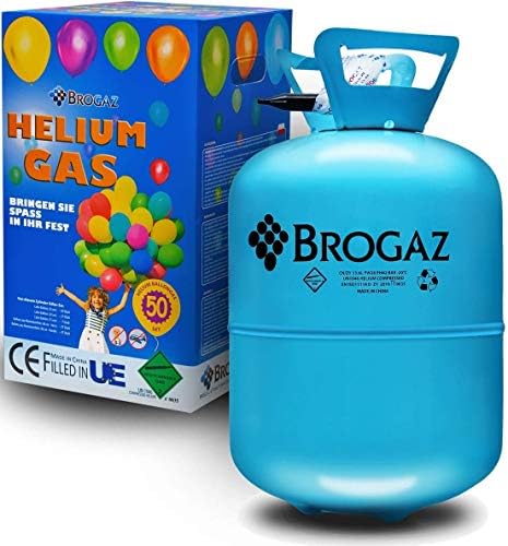 Butla z Helem 0,42 m3 i Reduktorem na 50 Balonów HEL Brogaz