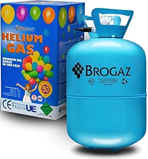 Butla z Helem 0,42 m3 i Reduktorem na 50 Balonów HEL Brogaz