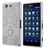 Cruzerlite Z3 Compact Case, Cruzerlite Bugdroid Circuit Case for Sony Xperia Z3 Compact - Retail Packaging - Clear