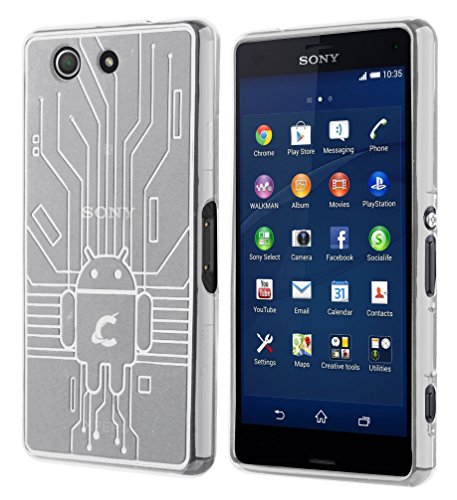 CruzerLite Bugdroid Circuit Case for Sony Xperia Z3 Compact - Retail Packaging - Clear