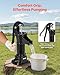 VEVOR Well Hand Pitcher Pump, 25 ft Maximum Lift, Antique Cast Iron Manual Hand Water Pump, NPT 1-1/4 in Connection, Easy Installation, Old Fashioned for Outdoor Garden, Pond, Backyard, Farm, Black