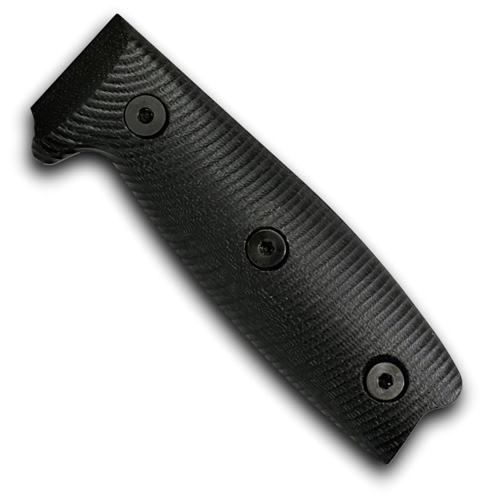 ESEE 3 bilance con manico di ricambio 3D, impugnatura ergonomica sagomata, durevole e resistente alle intemperie (nero, G-10)