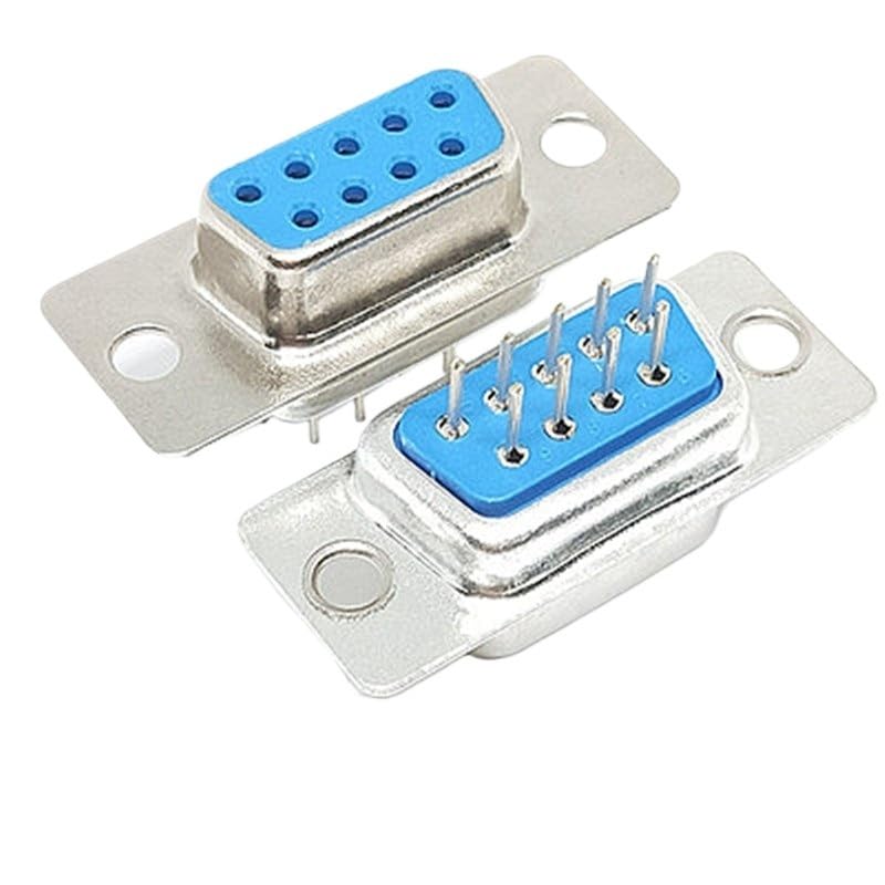 Image of 5PCS DB Connector Pin Plug-in Board Socket DP9 /15 /25 /37 Male and Female RS232 Serial Welded Plate DB9 /15 /25 /37(Female,DP37 (2 Row))