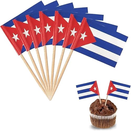 Yxhzvon 200 Unidades De Palillos De Cóctel Con Banderas, Bandera De Cuba, Palillos De Cóctel Con Banderas Para Decoración De Fiesta, Pastel, Fruta, Sándwich, Fiesta, Pub, Decoración Yxhzvon 200 Unidades De Palillos De Cóctel Con Banderas, Bandera De Cuba, Palillos De Cóctel Con Banderas Para Decoración De Fiesta, Pastel, Fruta, Sándwich, Fiesta, Pub, Decoración