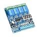 Multifunction Time Relay Module, 8-36V 4-Channel Multifunction Time Delay Relay Interface Board Module Optocoupler LED