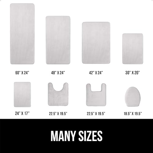 Miniatura 2 de Gorilla Grip - Tapetes de baño gruesos de espuma viscoelástica, terciopelo suave y absorbente, puntos duraderos en la parte inferior, lavables a