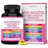 Myo-Inositol & D-Chiro Inositol Supplement for Women (90 Capsules, 40:1 Ratio Myo Inositol) Hormone Balance for Women - 10 in 1 Formula - Third Party Tested, Vegan Safe & USA Made - (90 Count)