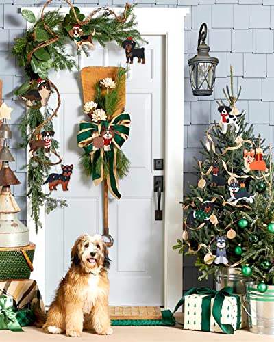 12Pcs Dog Christmas Ornaments Felt Xmas Hanging Ornaments Toddlers Kids Supplies Puppy Hanging Pendants For Christmas Tree Holiday Party Home Decorations Supplies #TOP4