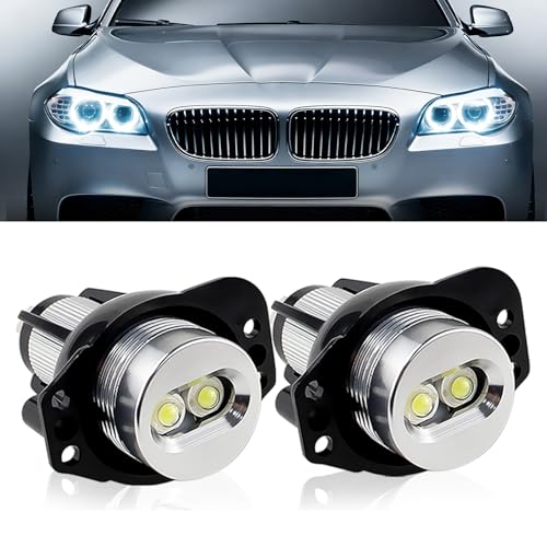 Aunvista 2PCS White/Red/Blue Angel Eyes Marker Lights Bulbs Canbus For BMW 3-series E90 Saloon E91 Touring 2004-2008 Car Accessories