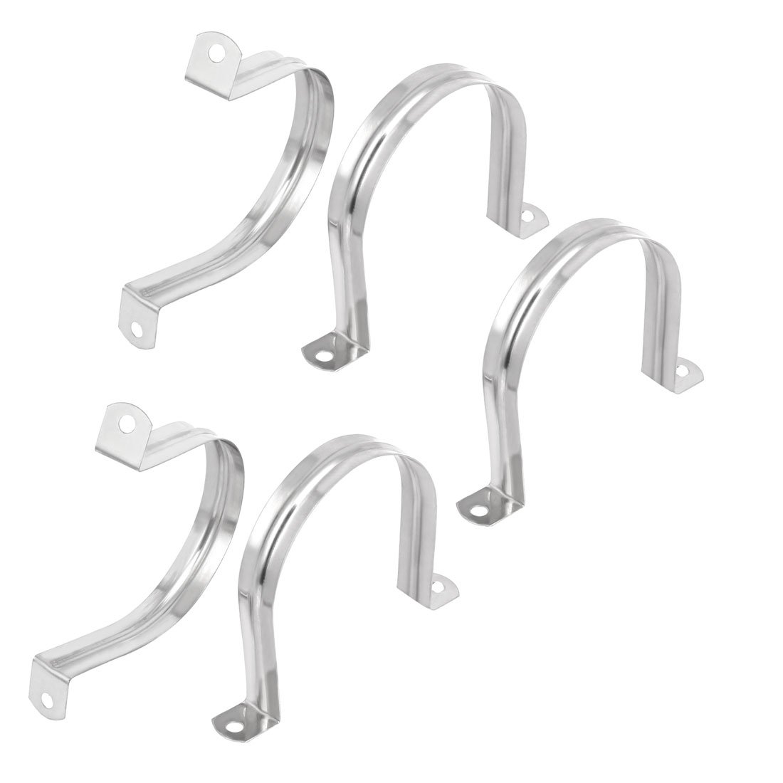 Aexit M90 304 Stainless Steel Two Hole Pipe Straps Tube Clip Clamp 5PCS (59be85a2eb620b9d4f37d51e75bcbd79)