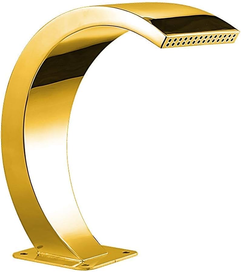 Stainless Steel Waterfall Fountain, Outdoor Pool Fountain, for Garden Fish Ponds, Swimming Pool (Gold-11: 650 * 300mm