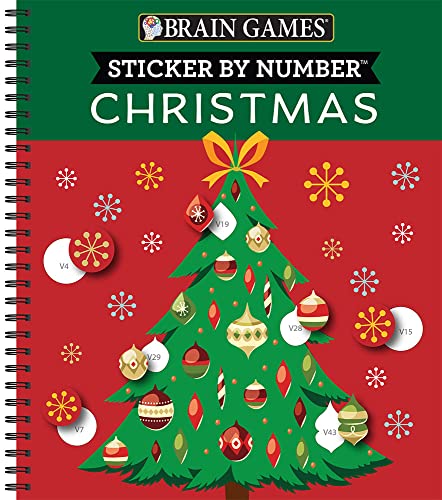 Brain Games - Sticker by Number: Christmas...