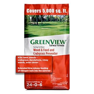 GreenView Fairway Formula Spring Fertilizer Weed and Feed and Crabgrass Preventer - 18 lb. Bag - Covers 5,000 sq. ft.