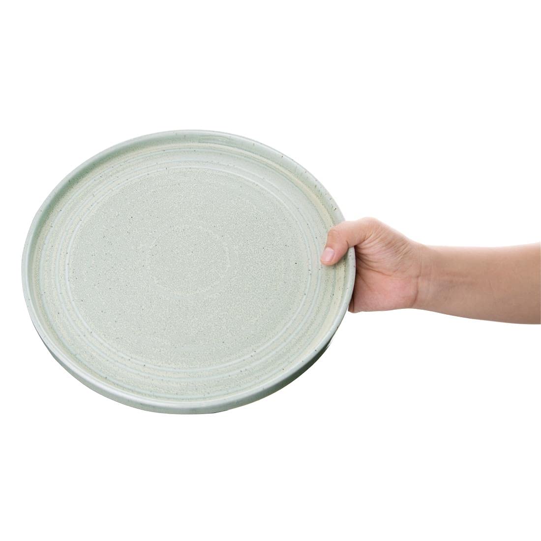 Olympia FB564 Cavolo Lot de 4 assiettes rondes plates Vert printemps 270 mm