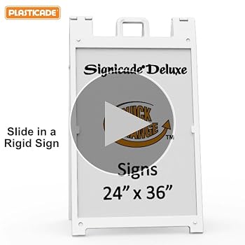 signe様 Amazon.com : Signicade Deluxe Portable Sign Stand in Blue