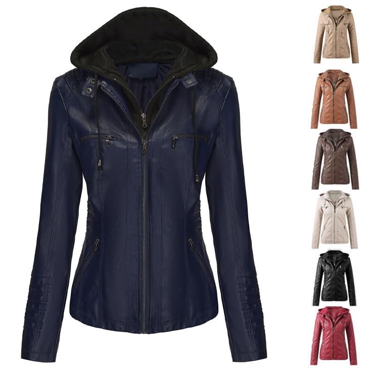 Veste en cuir femme pour un style motarde décontracté en ville