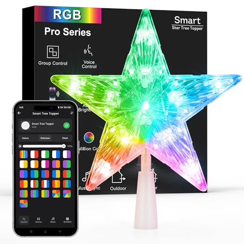 Brizled Smart Christmas Tree Topper, 7.5