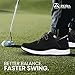 ZEBA Handsfree Slip-On Mens Golf Shoes - Enhanced Stability, Supreme Comfort, and Reliable Slip Resistance with Our Golf Shoes (Bandit Black, X-Wide, 13)