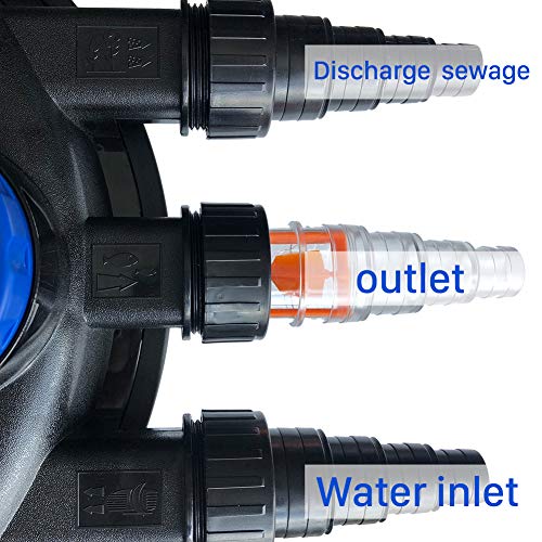 Polar Aurora Pond Pressure Bio Filter 13W Light 9000L Koi Water #TOP3