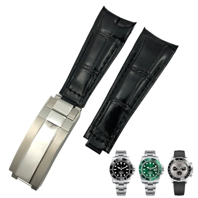 Bracelet montre cuir marron 20mm CZKE, idéal pour sublimer votre GMT