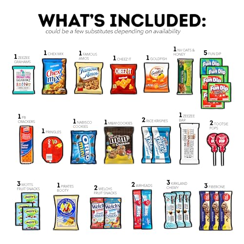 Collegebox Snack Box (50 Count) Halloween Variety Pack Care Package Gift Basket Adult Kid Guy Girl Women Men Birthday College Student Office School thumb #1