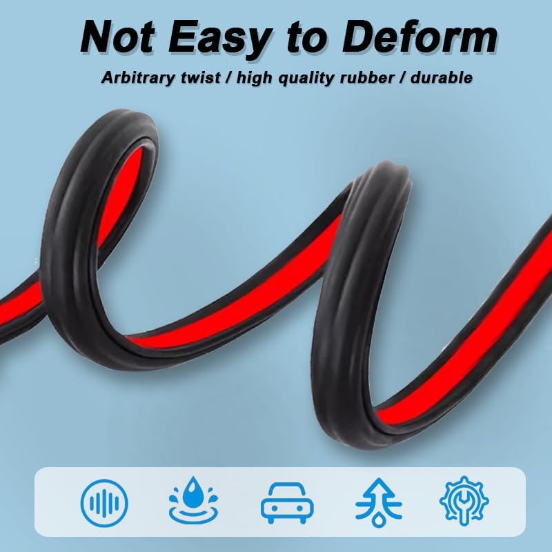 Automotive Door Weather Stripping for BMW e36 Z3 Coupe/Roadster 1996-2002, Auto Door Soundproofing Weatherstrip, Univers 3