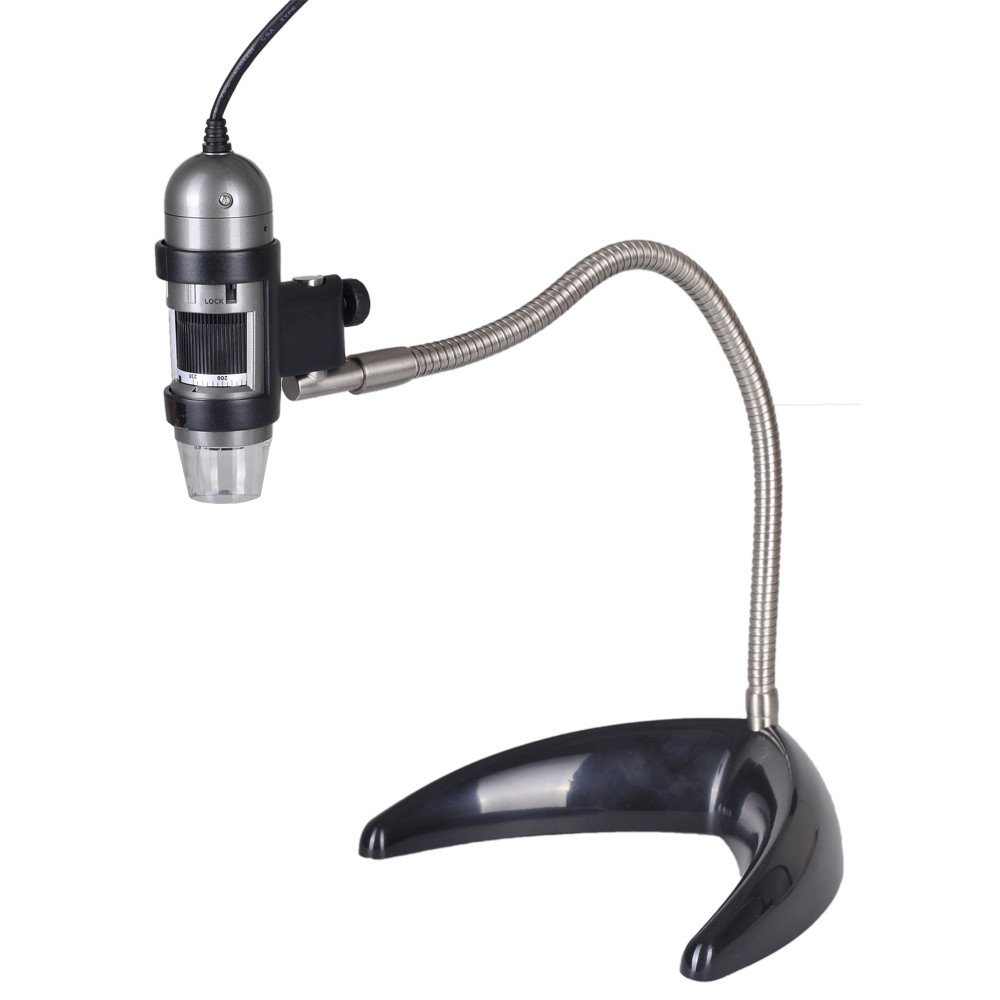 Dino-Lite AM413TA-MS22B 1.3MP 10x-50x, 220x Handheld Digital Microscope + Gooseneck Stand